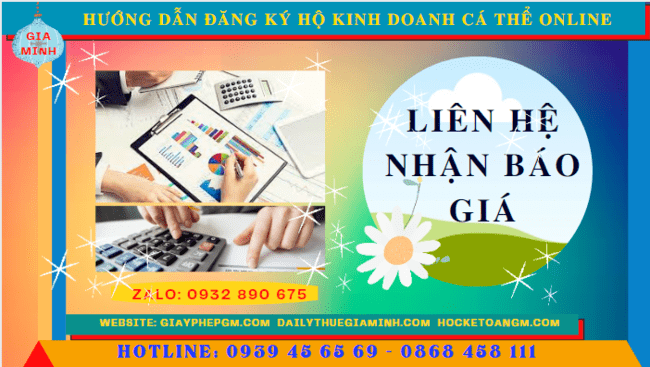 HƯỚNG DẪN ĐĂNG KÝ HỘ KINH DOANH CÁ THỂ ONLINE TẠI TIỀN GIANG 5 Chi phí hướng dẫn đăng ký hộ kinh doanh cá thể online tại Tiền Giang