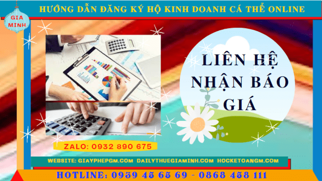 HƯỚNG DẪN ĐĂNG KÝ HỘ KINH DOANH CÁ THỂ ONLINE TẠI TT HUẾ 5 Chi phí hướng dẫn đăng ký hộ kinh doanh cá thể online tại TT Huế