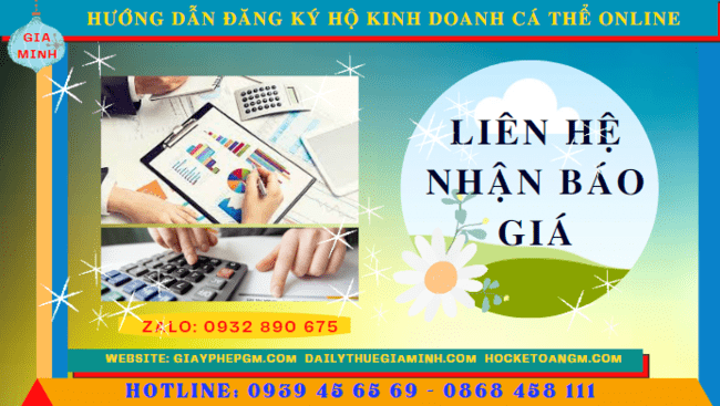 Hướng dẫn đăng ký hộ kinh doanh cá thể online tại nam định 5 Chi phí hướng dẫn đăng ký hộ kinh doanh cá thể online tại Nam Định