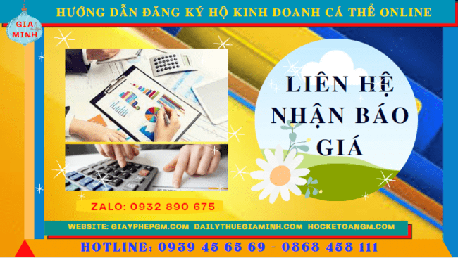 HƯỚNG DẪN ĐĂNG KÝ HỘ KINH DOANH CÁ THỂ ONLINE TẠI BẮC KẠN 5 Chi phí hướng dẫn đăng ký hộ kinh doanh cá thể online tại Bắc Kạn