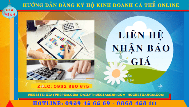 HƯỚNG DẪN ĐĂNG KÝ HỘ KINH DOANH CÁ THỂ ONLINE TẠI LẠNG SƠN 5 Chi phí hướng dẫn đăng ký hộ kinh doanh cá thể online tại Lạng Sơn