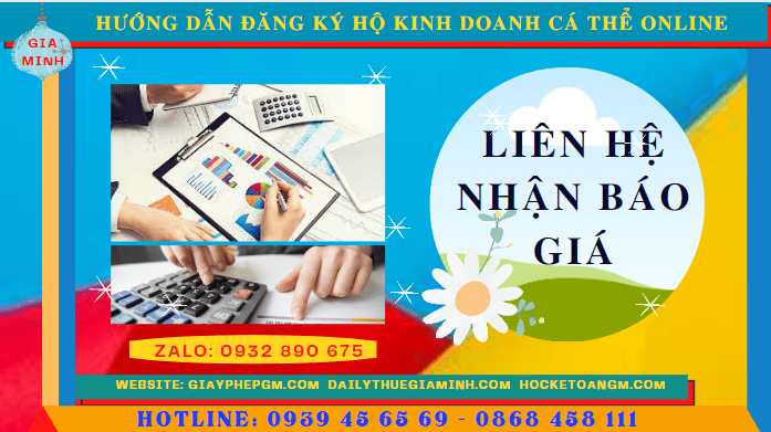 HƯỚNG DẪN ĐĂNG KÝ HỘ KINH DOANH CÁ THỂ ONLINE TẠI YÊN BÁI 5 Chi phí hướng dẫn đăng ký hộ kinh doanh cá thể online tại Yên Bái