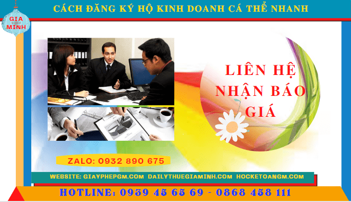 CÁCH ĐĂNG KÝ HỘ KINH DOANH CÁ THỂ NHANH TẠI TPHCM 5 Chi phí đăng ký thành lập hộ kinh doanh tại TPHCM