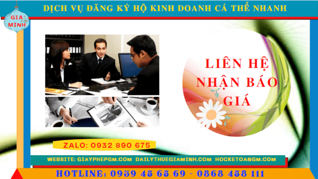 Chi phí đăng ký thành lập hộ kinh doanh trọn gói tại Bạc Liêu
