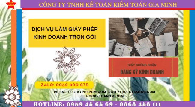 Dịch vụ đăng ký làm giấy phép kinh doanh trong 3 ngày tại Long An