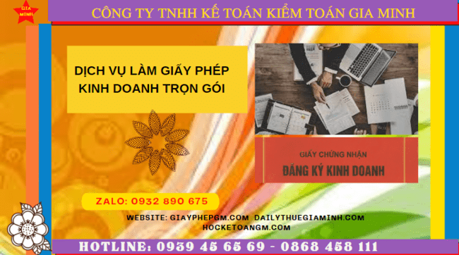 dịch vụ làm giấy phép kinh doanh trọn gói tại Ninh Thuận