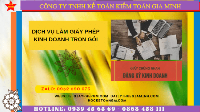 Dịch vụ đăng ký làm giấy phép kinh doanh trong 3 ngày tại Hà Tĩnh