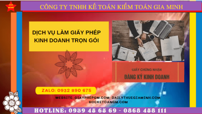 Dịch vụ làm giấy phép kinh doanh trọn gói tại Hà Nội 6 Dịch vụ làm giấy phép kinh doanh trọn gói tại Hà Nội