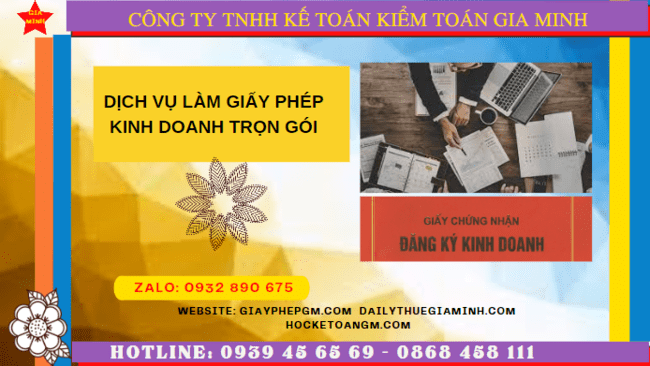 Dịch vụ làm giấy phép kinh doanh trọn gói tại Cần Thơ