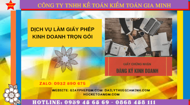 DỊCH VỤ LÀM GIẤY PHÉP KINH DOANH TRỌN GÓI TẠI HUẾ 6 Dịch vụ làm giấy phép kinh doanh trọn gói tại Huế
