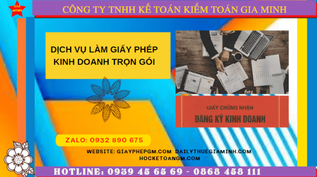 Dịch vụ làm giấy phép kinh doanh trọn gói tại Trà Vinh