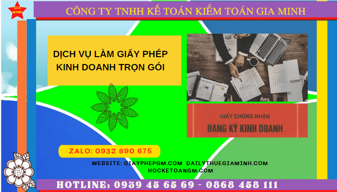 Dịch vụ làm giấy phép kinh doanh trọn gói tại Bến Tre