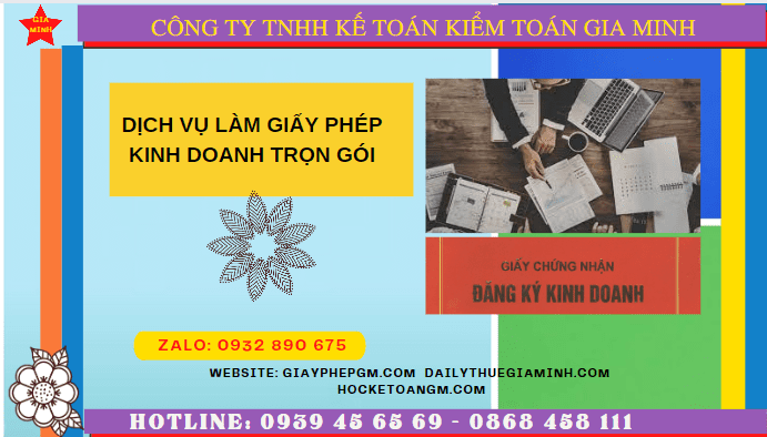 DỊCH VỤ LÀM GIẤY PHÉP KINH DOANH TRỌN GÓI TẠI QUẬN BÌNH THẠNH – TPHCM 8 Dịch vụ đăng ký giấy phép Hộ kinh doanh cá thể - 1.200.000đ tại Quận Bình Thạnh- TPHCM
