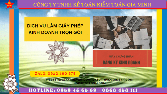 Dịch vụ làm giấy phép kinh doanh trọn gói tại Hà Nội 4 Dịch vụ đăng ký làm giấy phép kinh doanh trong 3 ngày tại Hà Nội