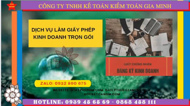 Dịch vụ đăng ký làm giấy phép kinh doanh trong 3 ngày tại Cần Thơ