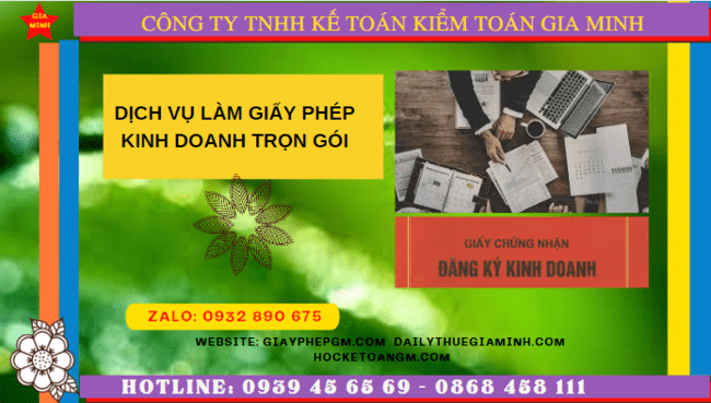 Dịch vụ làm giấy phép kinh doanh trọn gói tại Bình Thuận
