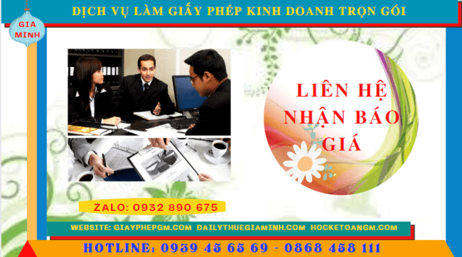 Chi phí dịch vụ đăng ký giấy phép kinh doanh tại Tuyên Quang
