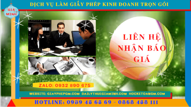 Dịch vụ làm giấy phép kinh doanh trọn gói tại sơn la 5 Chi phí dịch vụ đăng ký giấy phép kinh doanh tại Sơn La