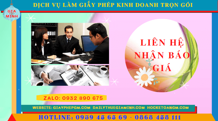 Chi phí dịch vụ đăng ký giấy phép kinh doanh tại Hậu Giang