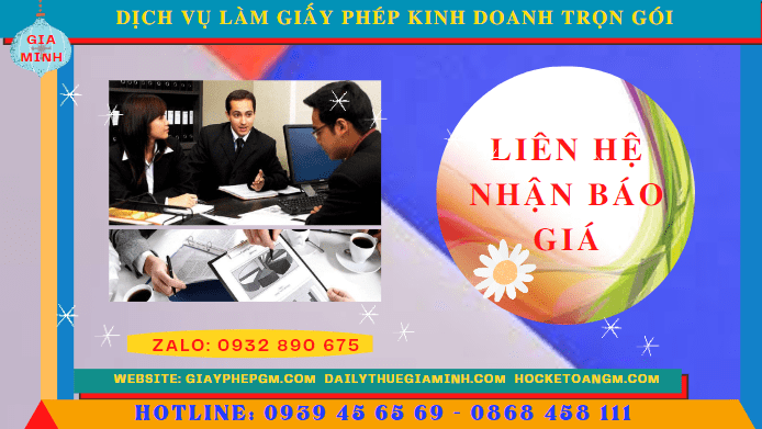 Dịch vụ làm giấy phép kinh doanh trọn gói tại bình định 5 Chi phí dịch vụ đăng ký giấy phép kinh doanh tại Bình Định