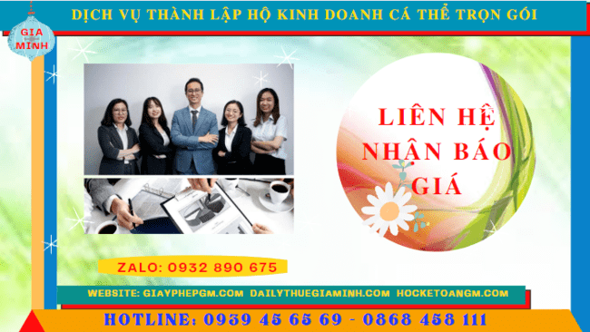 DỊCH VỤ THÀNH LẬP HỘ KINH DOANH CÁ THỂ TRỌN GÓI TẠI HẢI DƯƠNG 5 Chi phí thành lập hộ kinh doanh trọn gói giá rẻ tại Hải Dương