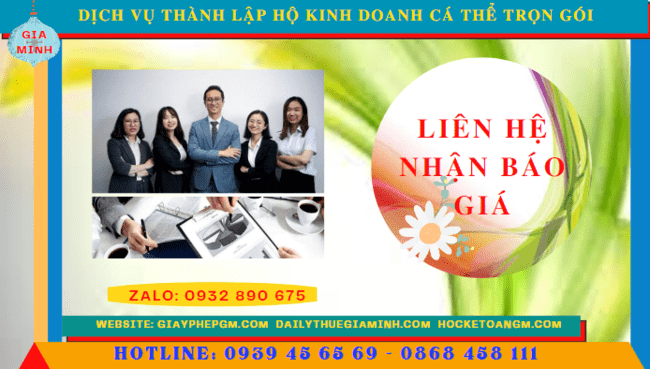 DỊCH VỤ THÀNH LẬP HỘ KINH DOANH CÁ THỂ TRỌN GÓI TẠI QUẬN 6 - TPHCM 5 Chi phí thành lập hộ kinh doanh trọn gói giá rẻ tại Quận 6 - TPHCM