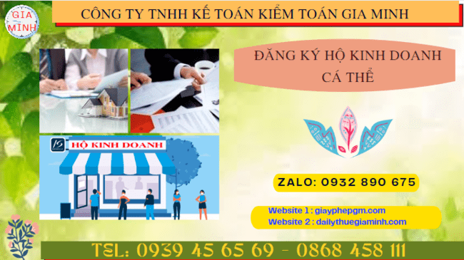 ĐĂNG KÝ HỘ KINH DOANH CÁ THỂ TẠI THÁI NGUYÊN 6 Thủ tục đăng ký hộ kinh doanh cá thể 1.200k siêu nhanh tại Thái Nguyên
