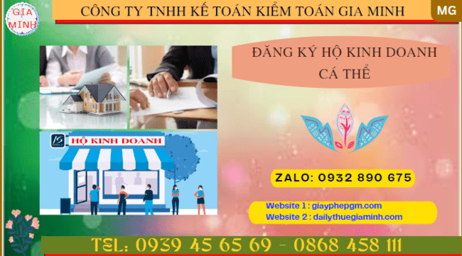 Đăng ký hộ kinh doanh cá thể tại thành phố sông công 4 Thủ tục đăng ký hộ kinh doanh cá thể tại Thành phố Sông Công