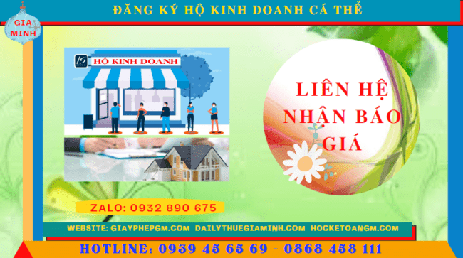 ĐĂNG KÝ HỘ KINH DOANH CÁ THỂ TẠI ĐỒNG THÁP 5 Chi phí đăng ký thành lập hộ kinh doanh cá thể Đồng Tháp