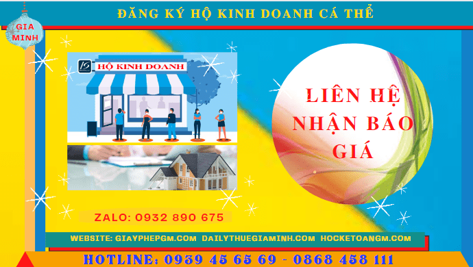 ĐĂNG KÝ HỘ KINH DOANH CÁ THỂ TẠI QUẬN 1 - THÀNH PHỐ HỒ CHÍ MINH 5 Chi phí đăng ký thành lập hộ kinh doanh cá thể Quận 1 - Thành phố Hồ Chí Minh