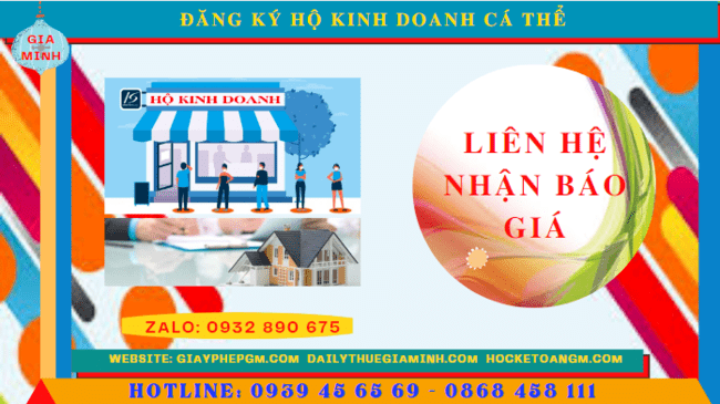 ĐĂNG KÝ HỘ KINH DOANH CÁ THỂ TẠI QUẢNG BÌNH 5 Chi phí đăng ký thành lập hộ kinh doanh cá thể Quảng Bình