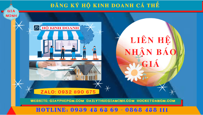 ĐĂNG KÝ HỘ KINH DOANH CÁ THỂ TẠI QUẬN 5 - TPHCM 5 Chi phí đăng ký thành lập hộ kinh doanh cá thể Quận 5 - TPHCM