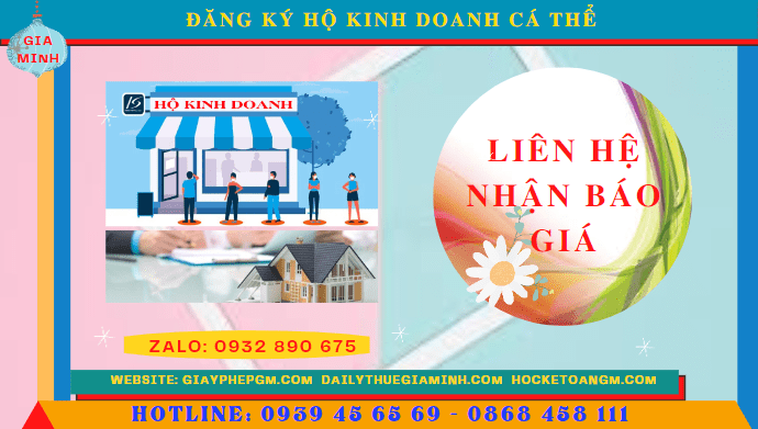 ĐĂNG KÝ HỘ KINH DOANH CÁ THỂ TẠI QUẬN 7 - TPHCM 5 Chi phí đăng ký thành lập hộ kinh doanh cá thể Quận 7 - TPHCM