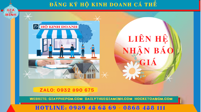 ĐĂNG KÝ HỘ KINH DOANH CÁ THỂ TẠI VĨNH PHÚC 5 Chi phí đăng ký thành lập hộ kinh doanh cá thể Vĩnh Phúc
