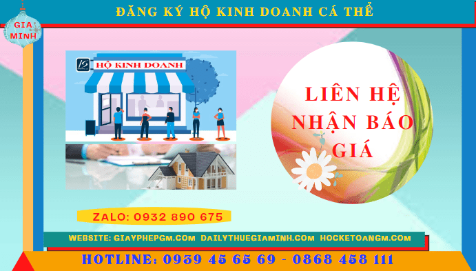 ĐĂNG KÝ HỘ KINH DOANH CÁ THỂ TẠI THÁI NGUYÊN 5 Chi phí đăng ký thành lập hộ kinh doanh cá thể Thái Nguyên