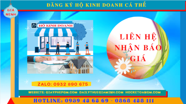 ĐĂNG KÝ HỘ KINH DOANH CÁ THỂ TẠI TUYÊN QUANG 5 Chi phí đăng ký thành lập hộ kinh doanh cá thể Tuyên Quang