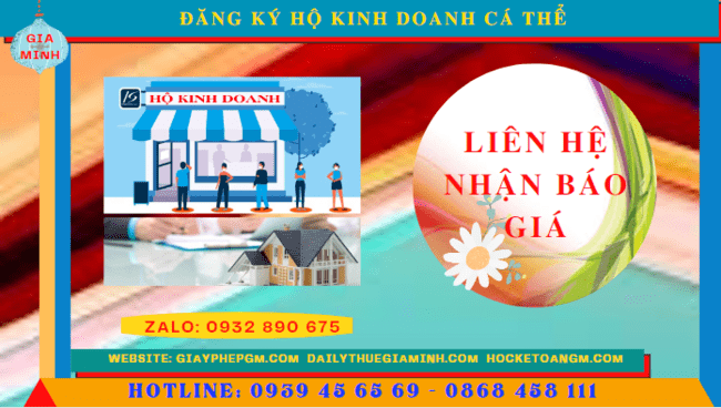ĐĂNG KÝ HỘ KINH DOANH CÁ THỂ TẠI HÒA BÌNH 5 Chi phí đăng ký thành lập hộ kinh doanh cá thể Hòa Bình