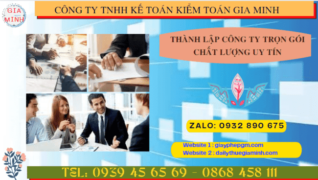 Dịch vụ đăng ký thành lập công ty trọn gói tại Quận 3 - TPHCM