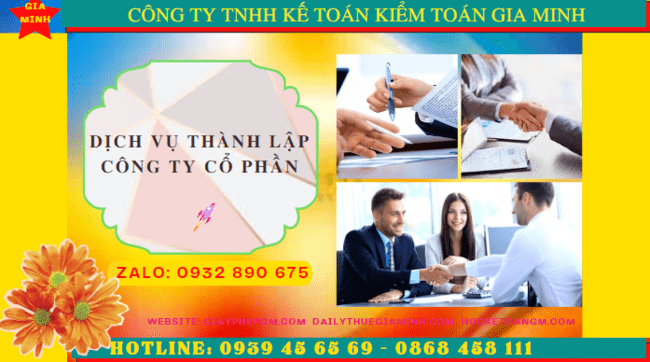 Dịch vụ tư vấn thành lập công ty cổ phần trọn gói tại Bạc Liêu