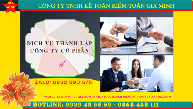 Dịch vụ thành lập công ty cổ phần trọn gói giá rẻ tại Đồng Nai