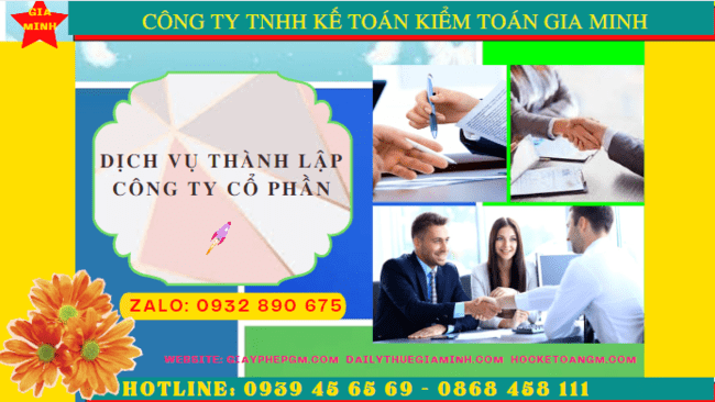 Dịch vụ thành lập công ty cổ phần trọn gói giá rẻ tại Thành Phố Thủ Đức - TPHCM