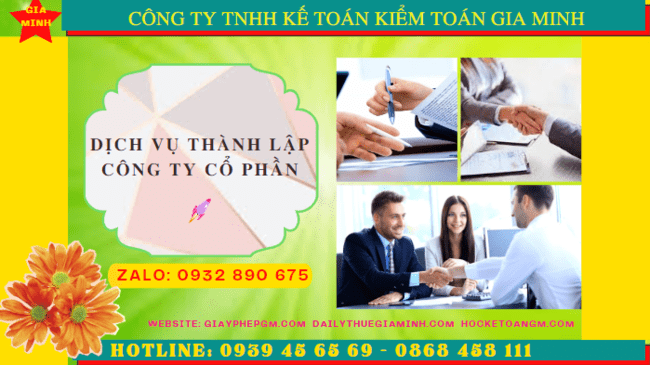 Dịch vụ thành lập công ty cổ phần trọn gói giá rẻ tại Quận Ba Đình - Hà Nội
