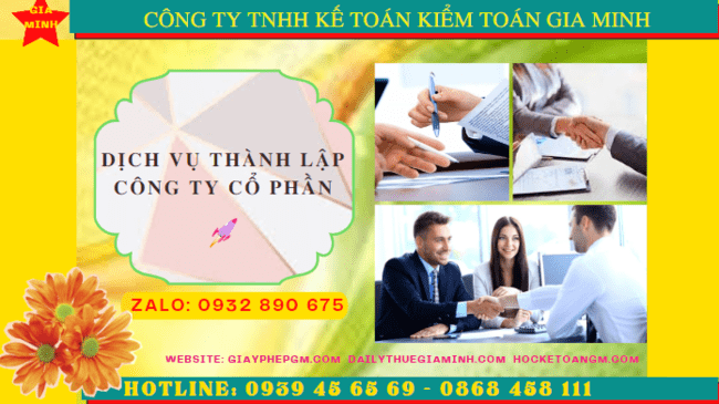 Dịch vụ thành lập công ty cổ phần trọn gói giá rẻ tại Quận Hoàng Mai - Hà Nội