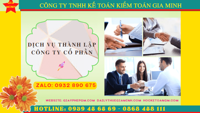 Dịch vụ thành lập công ty cổ phần trọn gói giá rẻ tại Tiền Giang