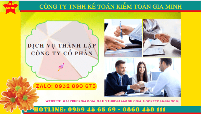 Dịch vụ thành lập công ty cổ phần trọn gói giá rẻ tại Trà Vinh