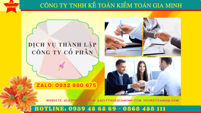 Dịch vụ thành lập công ty cổ phần trọn gói giá rẻ tại Nghệ An