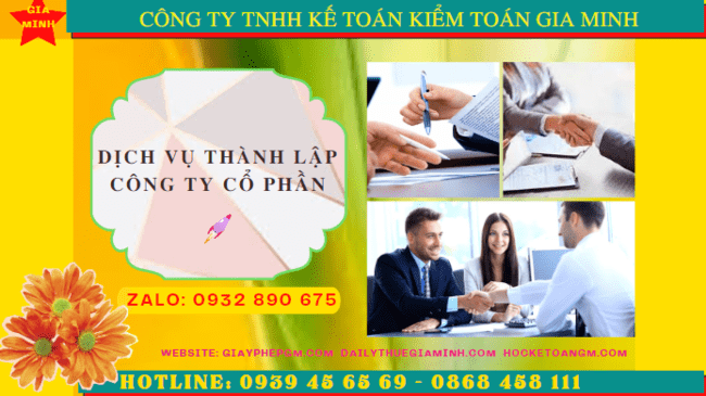 Dịch vụ thành lập công ty cổ phần trọn gói giá rẻ tại Thanh Hóa