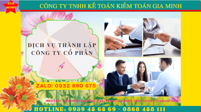 Dịch vụ tư vấn thành lập công ty cổ phần trọn gói tại Bình Dương