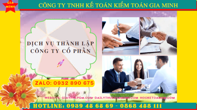 Dịch vụ thành lập công ty cổ phần trọn gói giá rẻ tại Bến Tre