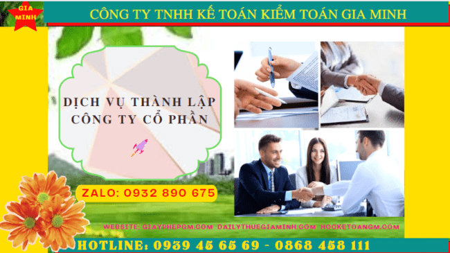 Dịch vụ thành lập công ty cổ phần trọn gói giá rẻ tại Cà Mau